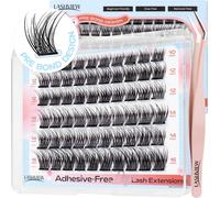 Kalanka-Cils Autocollants, D Curl Press On Set De Cils Précollés Avec Applicateur, Pas De Colle Pas De Détachant Nécessite Diy Set D'extension De Cils 10-16mm (N01 60pcs)