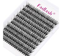 Kalanka-Cils Cluster Diy 40 Root Extension Cils Individuels Volume Russe Cluster Faux Cils Individuelle Noir Mat Bouquet Cils 0.07-D Curl 13mm Longueur Unique