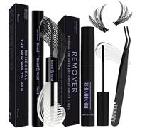 Kalanka-Cils Individues Lash Bond Et Seal Kit 3 Pièces Avec Colle De Cluster De Mascara Imperméable À L'eau 72 Heures De Fixation Et D'étanchéité Mascara Remover Pince À Cils ¿
