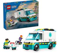 KALANKA-City L¿Ambulance de Secours - Jeu de Construction avec 2 minifigurines de skateuse et d¿ambulancier - Jouet interactif pour garçons et Filles dès 5 Ans - Idée de Cadeau pour Jeunes Enfants 60