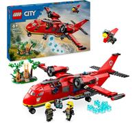 KALANKA-City L¿Avion de Sauvetage des Pompiers, Jouet de Construction avec 3 Minifigurines de Pilote, Pompière et Opérateur d'Extincteur, Cadeau d'anniversaire pour Garçons et Filles Dès 6 Ans 60413