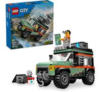 Kalanka-City Le Camion 4x4 Tout-Terrain - Jeu De Construction Pour Garçons Et Filles Dès 6 Ans - Inclut Une Minifigurine D¿Aventurier Et Des Accessoires - Cadeau D'anniversaire Amusant 60447
