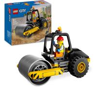 KALANKA-City Le Rouleau Compresseur de Chantier, Jouet de Construction de Véhicule, Maquette de Camion Enfant avec Minifigurines, Jeu Imaginatif, Cadeau pour Garçons et Filles Dès 5 Ans 60401