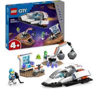 KALANKA-City Le Vaisseau et la Découverte de l¿Astéroïde, Jouet de Véhicule, Cadeau pour Garçons et Filles Dès 4 Ans, 2 Minifigurines d'Astronautes et Figurine d'Extraterrestre 60429