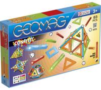 KALANKA-- Classic Confetti 83 Pièces - Jeu de Construction Magnétique pour Enfants dès 3-4 Ans - Fabrication Suisse - Blocs Construction avec 28 Tiges, 24 Billes, 30 Tiles - Jeux Aimanté STEM