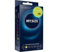 KALANKA-Classic Préservatifs taille 2 I 49 mm de large I 10 pièces paquet standard I premium extra fins I très fins I paroi fine 0,07 mm