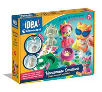 KALANKA-Clementoni - Créations Faitent Mains - Jeu de Créativité et d'Imagination - Moules Animaux et Plâtre - Sculpture - Peintures - pour Enfants à Partir de 7 Ans