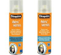 KALANKA-CLEOPATRE - AVB250 - Aéro'Vernis - Aérosol de Vernis Brillant - 250 ml 21 x 16 x 18 cm transparent & AVM250 - Aéro'Vernis - Aérosol de Vernis Mat - 250 ml