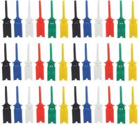 KALANKA-Clip de Test de Crochet IC Clip de Crochet de Test de Fil de Multimètre pour Outil de Réparation, Pince de Testeur de PCB, Pince à Épiler Multimètre, Pince de Sonde, 6 Couleurs, 30 Pièces, 50