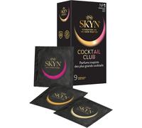 Kalanka-Cocktail Club:Lot De 9 Préservatifs Aromatisés Skynfeel/3 Saveurs:Pina Colada,Cherry Sunrise,Passion Daiquiri/Sans Latex,Pour Homme,De Taille Régulière,Solides,Lisses Et Fins,Forme Droite