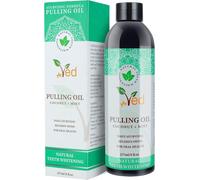 Kalanka-Coconut Pulling Oil Rince-Bouche Avec Grattoir À Langue, Huile De Noix De Coco Naturelle Et Menthe Pour Blanchir Les Dents, Haleine Fraîche, Dents Et Gencives Plus Saines, Sans Alcool, 237 Ml 