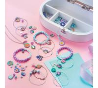 KALANKA-- Coffret 14 Bijoux Astro à Créer - Les Ateliers Bijoux - Kit Loisir Créatif Enfant - Fabriquer 12 Bracelets + 2 Colliers - Motricité Fine et Créativité - Dès 7 ans - J07995