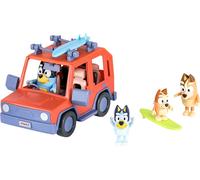 KALANKA-Coffret 4x4 de la Famille Bouvier + 4 Figurines de 6 à 8 cm, 2 Planches de Surf et des Autocollants.