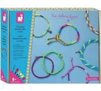KALANKA-- Coffret 7 Bracelets Brésiliens Fluo à Créer - Les Ateliers Bijoux - Kit Loisir Créatif Enfant - Apprentissage Motricité Fine et Créativité - Dès 8 ans, J07929