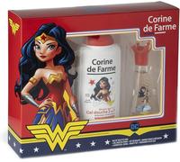 Kalanka-- Coffret Cadeau Wonder Woman Dc Comics - Eau De Toilette 30ml + Shampooing 300ml + Set Barrettes & Bracelet