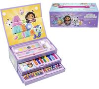 KALANKA-Coffret d'art Gabby's Dollhouse avec peintures, crayons et accessoires de dessin - Coffret créatif complet pour filles et fans de Gabby's Dollhouse