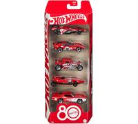KALANKA-Coffret de 5 véhicules 80 Ans Mattel, Voitures à l¿échelle 1/64 avec décorations et emballages à Collectionner, JGK08
