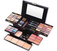 Kalanka-Coffret De Maquillage, All-In-One Cosmetics Coffret Maquillage Kit De Maquillage Avec Ombres Paupières, Rouge À Lèvres, Pinceaux, Bâton De Contour, Mascara