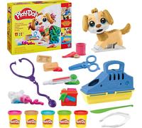 KALANKA-Coffret Le Cabinet Vétérinaire, Mallette Transportable avec Chien, 10 Outils et 5 Pots de Pâte à Modeler Atoxique, Jouet Créatif pour Enfants dès 3 Ans