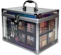 Kalanka-, Coffret Maquillage Femme De 53 Pièces Avec Rouge À Lèvres, Ombres À Paupières, Blush, Set De Manucure Et Pédicure, Malette Transparente Portable Et Légère, Colour Delights