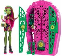 KALANKA-Coffret Monstrueux Secrets Énigmes du jardin avec poupée Venus McFlytrap, dressing et plus de 19 surprises pour l`heure du goûter, dont des vêtements pour poupée, HYT75
