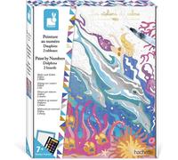 KALANKA-- Coffret Peinture Par Numéro Dauphins - 2 Tableaux à Réaliser - Les Ateliers du Calme - Kit Loisir Créatif Enfant - Dès 7 Ans, J07981, Multicolore, Taille unique