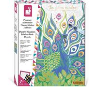 KALANKA-- Coffret Peinture Par Numéro Oiseaux Fabuleux - 2 Tableaux à Réaliser - Les Ateliers du Calme - Kit Loisir Créatif Enfant - Dès 7 Ans, J07986, Taille unique