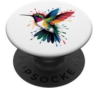 Kalanka-Colibri Coloré Couleurs Nature Monde Animal Art Oiseaux Popsockets Popgrip Adhésif
