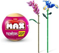 KALANKA-Collection de Briques de Construction Max Premium Flowers(Iris et Persicaires) (Jusqu`à 243 pièces, 2 Fleurs par Capsule, 10 à Collectionner), 1 Capsule, Cadeau Fête des Mères