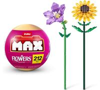 KALANKA-Collection de Briques de Construction Max Premium Flowers (Platycodon et Tournesol)(Jusqu¿à 243 pièces, 2 Fleurs par Capsule, 10 à Collectionner), 1 Capsule