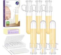 Kalanka-Colostrum Kit Collector 7 Ml/6 Unité, Anti-Fuite, Réutilisable, Collecteur De Lait Maternel, Sans Bpa, Avec Chiffon En Coton, Récipient De Rangement, Brosse De Nettoyage, Prêt À Être Utilisé