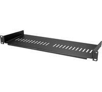 KALANKA-.com Étagère pour Rack Serveur 1U, Plateau Cantilever Universel Ventilé pour Rack d'Équipement Réseau 19"" et Armoire, Capacité de poids 20kg, Étagère de 18cm de Profondeur (CABSHELF1U7V)