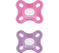 Kalanka-Comfort \U2013 Lot De 2 Tétines En Silicone (0-2 Mois) \U2013 Sucettes Pour Les Prématurés Et Les Nouveau-Nés \U2013 Ensemble De Sucettes Avec Boîte À Sucette \U2013 Rose/Violet