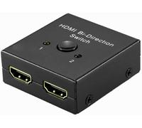 KALANKA-Commutateur Bidirectionnel HDMI à 2 Ports ¿ Répartiteur de Communication Matricielle ¿ Support 3D ¿ Plug & Play ¿ HDMI V1.4 Compatible