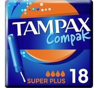Kalanka-Compak Super+ Lot De 18 Tampons Avec Applicateur, Protection Contre Les Fuites Et Discrétion, Sensation Propre