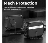 KALANKA-Compatible avec AirPods Pro 1st/2nd Coque de avec kit de Nettoyage et Mousqueton,Étui rigide de protection contre les chocs sur tout le corps,Compatible avec l'Coque AirPods Pro(2023/2022/201