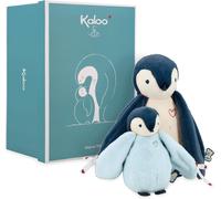 KALANKA-¿ Complices ¿ Duo Peluches câlins manchots ¿ Bleu ¿ 15 cm et 25 cm ¿ Doudou dès la Naissance,K212000