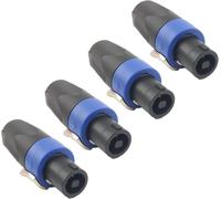 KALANKA-Connecteur Adaptateur de Haut - Parleur nl4fc Haut - Parleur Quad - Core Prise Professionnelle Prise aéronautique Compatible neutrik speakon na4lj, na4ljx, nl2fc, 4pcs