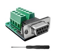 KALANKA-Connecteur DB9 Femelle Adaptateur DB9 Bornier RS232 D-SUB Série vers Bloc de Port Module sans Soudure avec Coussin Isolant