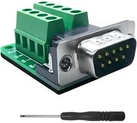 KALANKA-Connecteur DB9 Mâle Adaptateur DB9 Bornier RS232 D-SUB Série vers Bloc de Port Module sans Soudure avec Coussin Isolant