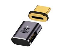 KALANKA-Connecteur magnétique HDMI 2.1, HDMI mâle vers femelle 90 degrés côté droit 8K @ 60 Hz 4K @ 120 Hz 48 Gbit/s haute vitesse plaqué or adaptateur de changement de sexe