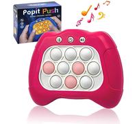 KALANKA-Console de Jeu Fast Push Bubbles,Pop it Lumineux,Jeu Pop Puzzle de Light Bouton,Jeu Pop it électronique,Pop it up,Jeu electronique pour Enfants de 3-12 Ans(Pink)