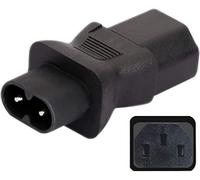 KALANKA-Convertisseur de Prise Droite IEC 320 C8 Male vers C13 Femelle AC125V 10A/AC250V 2.5A
