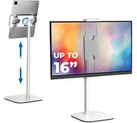 KALANKA-Cooper TabStand - Height Adjustable Tablet Stand for Desk Tablets, Portable Monitors. Phones and eReaders (Frost White)