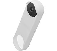 KALANKA-Coque Compatible avec Google Nest Doorbell - Coque en Silicone pour Sonnette Vidéo - blanc