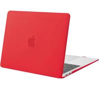 KALANKA-Coque Compatible avec MacBook Air 13 Pouces M1 A2337 A2179 A1932, Coque Rigide Protège Compatible avec MacBook Air 13 Pouces 2021 2020 2019 2018 Retina Display Touch ID, Rouge Vif