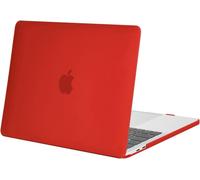 KALANKA-Coque Compatible avec MacBook Pro 13 Pouces 2024 2023 2022-2016 M2 M1 A2338 A2289 A2251 A2159 A1989 A1706 A1708 avec/sans Touch Bar, Étui de Protection Plastique Case Rigide, Rouge