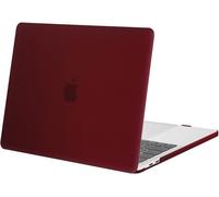 KALANKA-Coque Compatible avec MacBook Pro 13 Pouces 2024 2023 2022-2016 M2 M1 A2338 A2289 A2251 A2159 A1989 A1706 A1708 avec/sans Touch Bar, Étui de Protection Plastique Case Rigide, Marsala Rouge