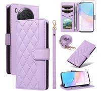 KALANKA-Coque de téléphone pour Honor 50 Lite/Huawei Nova 8i - Étui portefeuille avec protection d'écran en verre trempé et dragonne, porte-cartes et support - Accessoires cellulaires Hawaii Nova8i -