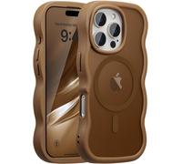 Kalanka-Coque Magn¿¿Tique Pour Iphone 14 Pro Max Compatible Avec Recharge Sans Fil, Wave Frame ¿¿Tui En Silicone Liquide, Housse De Protection Antichoc Bumper Cover Case Avec Anti-Rayures, Dor¿¿